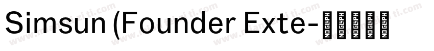 Simsun (Founder Exte字体转换